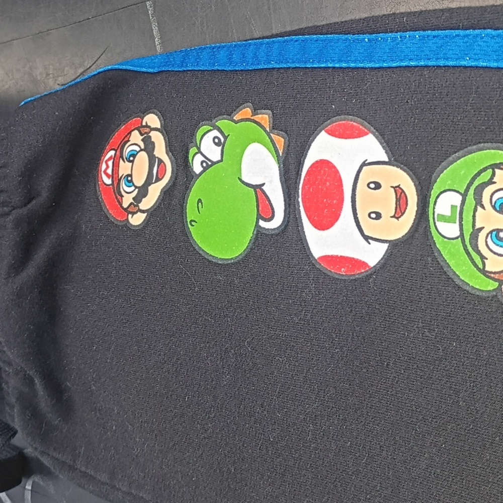 Nintendo Black Joggers with Blue Accent - Picture 6 of 13